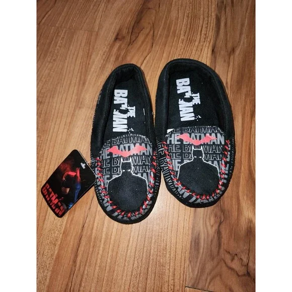 Boys Batman Licensed Slipper (Toddler) Size 12 Color Black Red - Picture 1 of 5